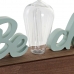 Figură Decorativă DKD Home Decor Beach LED Verde Bleumarin Mediterană 34 x 8 x 16 cm (2 Unități)