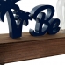 Decoratieve figuren DKD Home Decor Beach LED Groen Marineblauw Mediterrane 34 x 8 x 16 cm (2 Stuks)