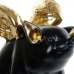 Decorative Figure DKD Home Decor 26 x 17 x 22,5 cm Silver Black Golden Pig (3 Units)