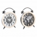 Настольные часы DKD Home Decor 41 x 6,5 x 52,5 cm Stikls Dabisks Melns Balts Dzelzs Vintage Koks MDF (2 gb.)