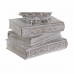 Statua Decorativa DKD Home Decor Bianco Gufo Decapaggio 11 x 11 x 20 cm (3 Unità)