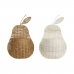 Mand DKD Home Decor Voor aan de muur 55 x 33 x 14 cm Rotan (2 Stuks)