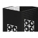 Sateenvarjoteline DKD Home Decor 19 x 19 x 47,5 cm Musta Harmaa Metalli Loft (2 osaa)