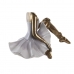 Figura Decorativa DKD Home Decor 19 x 13,5 x 17,5 cm Cor de Rosa Lilás Bailarina Ballet Romântico (2 Unidades)