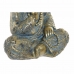 Statua Decorativa DKD Home Decor Azzurro Multicolore Dorato Frate Orientale 17 x 13,6 x 21,8 cm