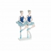 Decoratieve figuren DKD Home Decor Blauw Romantiek Balletdanseres 14 x 7,5 x 21,5 cm