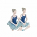 Dekorativ figur DKD Home Decor Blå Romantisk Ballet ballerina 14 x 7,5 x 21,5 cm