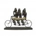 Figura Decorativa DKD Home Decor Macaco Triciclo Preto Dourado Metal Resina Colonial (40 x 9 x 31 cm)