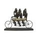 Figurka Dekoracyjna DKD Home Decor Małpa Rower Trójkołowy Czarny Złoty Metal Żywica Kolonialny (40 x 9 x 31 cm)