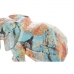 Dekoratív Figura DKD Home Decor Elefánt Gyanta Többszínű (37,5 x 17,5 x 26 cm)