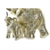 Dekorativ Figur DKD Home Decor Gyllen Elefant Kolonial 17 x 11 x 15 cm