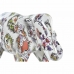 Figura Decorativa DKD Home Decor 23 x 9 x 17 cm Elefante Blanco Multicolor Colonial