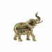 Decoratieve figuren DKD Home Decor 24 x 12 x 23,5 cm Olifant Gouden Modern