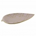 Middenstuk DKD Home Decor 27,5 x 16 x 3 cm Roze Gouden Orientaals Verchroomd Blad van een plant