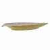 Κεντρικό Τραπεζιού DKD Home Decor 27,5 x 16 x 3 cm Ροζ Χρυσό Ανατολικó Chrome Φύλλο φυτού