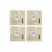 Комплект Суши DKD Home Decor Бамбук Каменинов Бял Ориенталски 14,5 x 14,5 x 31 cm (16 Части)