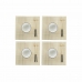 Set per Sushi DKD Home Decor Bambù Gres Bianco Orientale 14,5 x 14,5 x 31 cm (16 Pezzi)