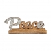 Statua Decorativa Peace Porporina 6 x 13 x 31 cm Argentato Legno