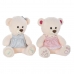 Urso de Peluche DKD Home Decor Bege Cor de Rosa Verde Infantil 20 x 20 x 50 cm Urso (2 Unidades)