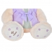 Urso de Peluche DKD Home Decor Vestido 42 x 20 x 50 cm Bege Cor de Rosa Lilás Infantil Urso (2 Unidades)