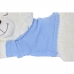 Urso de Peluche DKD Home Decor 70 x 30 x 30 cm Azul Cor de Rosa Branco Infantil (2 Unidades)