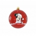 Palla di Natale Mickey Mouse Happy smiles 10 Unità Rosso Plastica (Ø 6 cm)