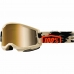 Zonnebril 100 %  Downhill Strata 2 Goggle Kombat Beige Één maat Motocross