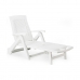 Pludmales guļamkrēsls IPAE Progarden Zircone Sklopiv S kotačima Bijela polipropilen (72 x 195 x 101 cm)