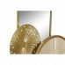 Bordklokke DKD Home Decor 26 x 8 x 53 cm Καθρέφτης Φυσικό Χρυσό Μέταλλο Ξύλο MDF