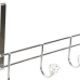 Knagerække til dør DKD Home Decor 8424001835256 Gennemsigtig Sølvfarvet Metal 47 x 10 x 22 cm