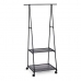 Coat Stand with Wheels Kipit Black Metal