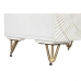 Nightstand DKD Home Decor White Black Golden Metal Mango wood 50 x 40 x 50 cm