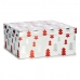 Set de Cutii Decorative Pom de Crăciun Crăciun Roșu Argintiu Alb Carton