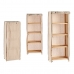 Shelves Beige Wood Cloth (30 x 113 x 42 cm)