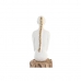 Figura Decorativa DKD Home Decor Mulher Castanho Branco (2 Unidades)