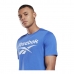 Camisola de Manga Curta Homem Reebok Workout Ready Supremium Azul