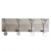 Appendiabiti da parete DKD Home Decor 46 x 15 x 10 cm Metallo Vintage Legno di mango Decapaggio