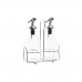 Galheteiro DKD Home Decor Galheteiro Transparente Metal Cristal (2 Unidades) (2 pcs)