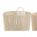 Basket spelset DKD Home Decor Beige Metaal 42 x 42 x 51 cm 3 Onderdelen