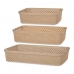 Boîte Multiusage Beige Plastique (3 pcs)