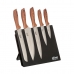 Set di Coltelli da Cucina con Supporto 5five (32 x 23,2 x 19 cm)