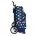 Cartable à roulettes Benetton Corazones Blue marine 30 x 46 x 14 cm