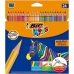 Krāsainie zīmuļi Bic Kids Evolution Stripes Daudzkrāsains 24 Daudzums