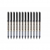 Esferográfica de tinta líquida Uni-Ball Rollerball Eye Broad UB-150 Preto 1 mm (12 Peças)