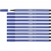 Felt-tip pens Stabilo Pen 68 Navy Blue (10 Pieces)
