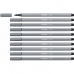 Markeerstiften Stabilo Pen 68 Donker grijs (10 Onderdelen)