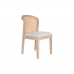 Blagavaonska stolica DKD Home Decor Jela Poliester Svjetlo siva (46 x 61 x 86 cm)