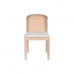 Blagavaonska stolica DKD Home Decor Jela Poliester Svjetlo siva (46 x 61 x 86 cm)