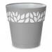 Vaso Autoirrigável Stefanplast 3920221 Cinzento 25 x 25 x 25 cm Branco Plástico