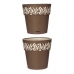 Zelfwaterende bloempot Stefanplast Gaia Bruin 25 x 25 x 25 cm Plastic Vanille